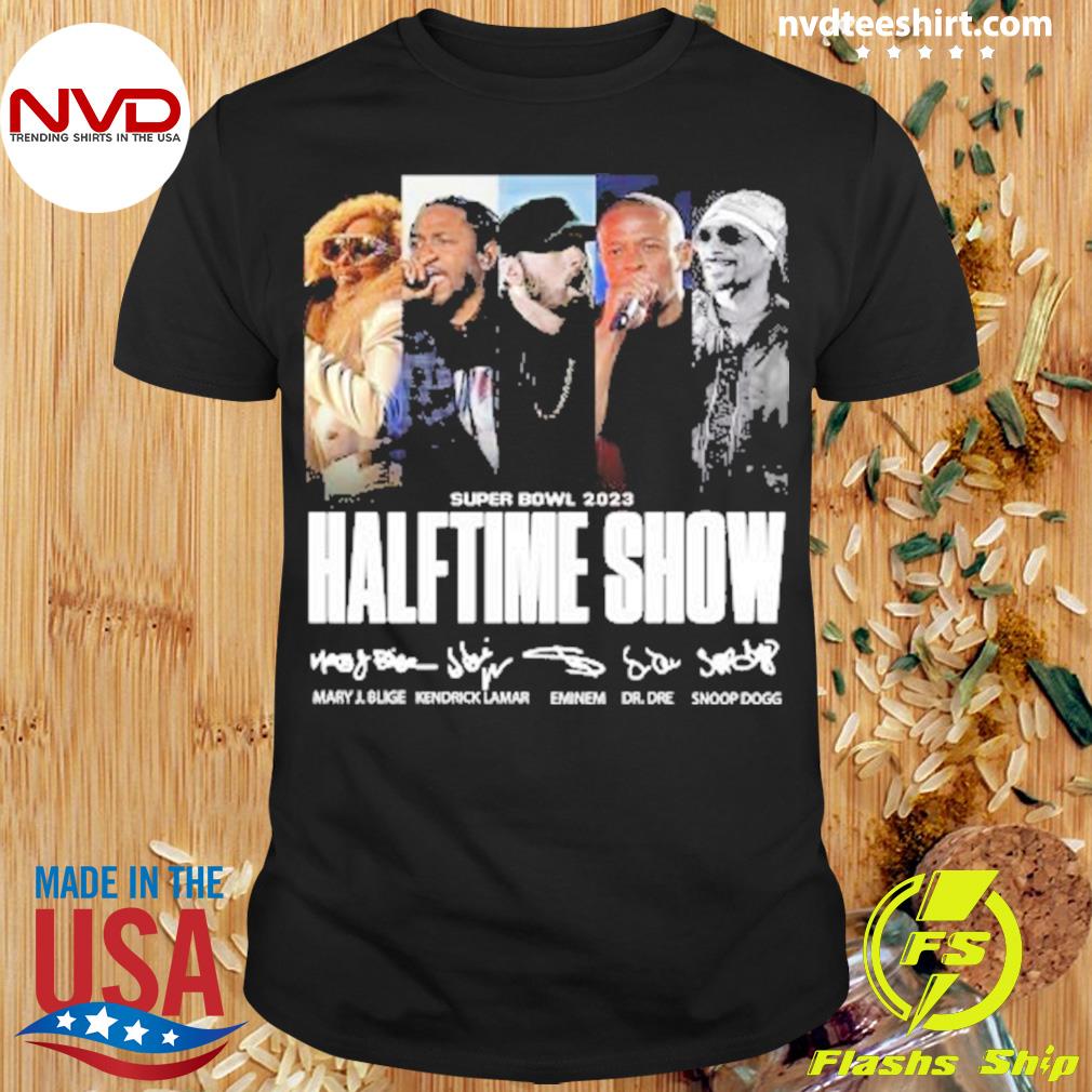 Super Bowl Lvi 2023 Halftime Show Singer Signatures Shirt - NVDTeeshirt