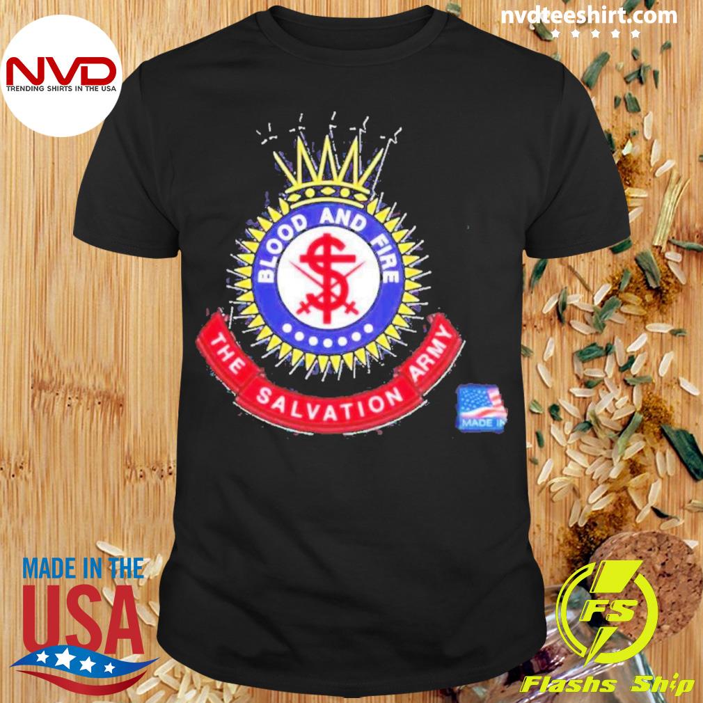 Blood And Fire The Salvation Army Logo Shirt