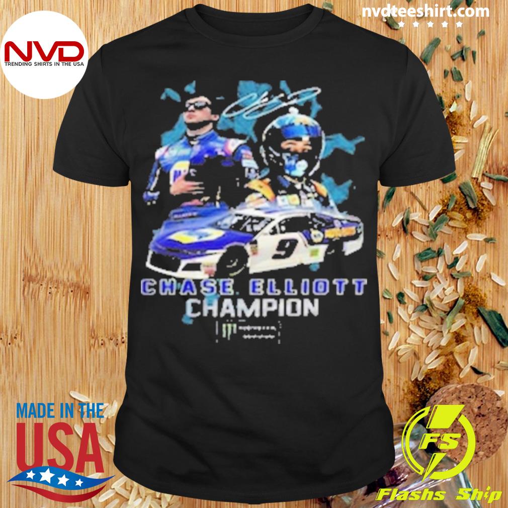 Chase Elliott Champions Nascar Cup Series Signature Shirt