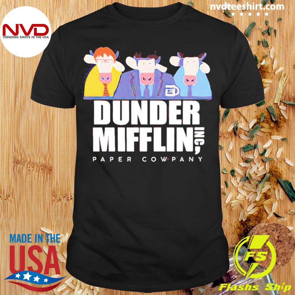 Cow Dunder Moofflin Paper Cowpany Shirt