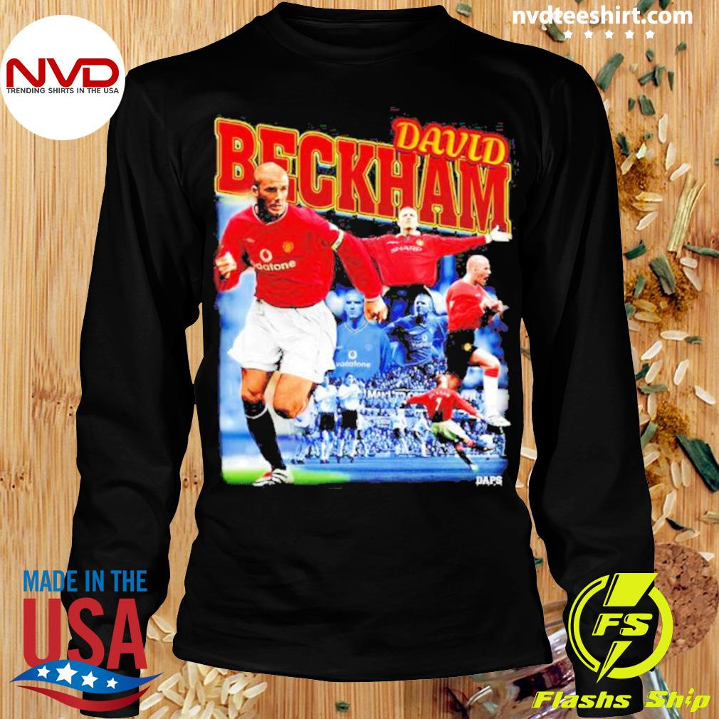 server løst Nord Vest David Beckham Vintage Manchester United Shirt - NVDTeeshirt