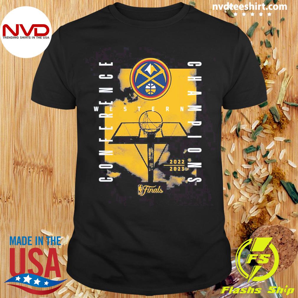 Denver Nuggets Fanatics Branded 2023 Western Conference Champions Free Throw Courtside Shirt
