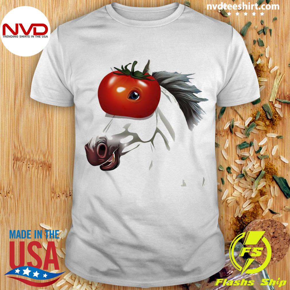 Horse with Tomato Head Shirt