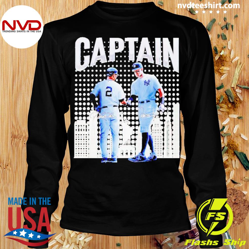The Captain Aaron Judge And Derek Jeter New York Yankees Signatures Shirt  For Men Women