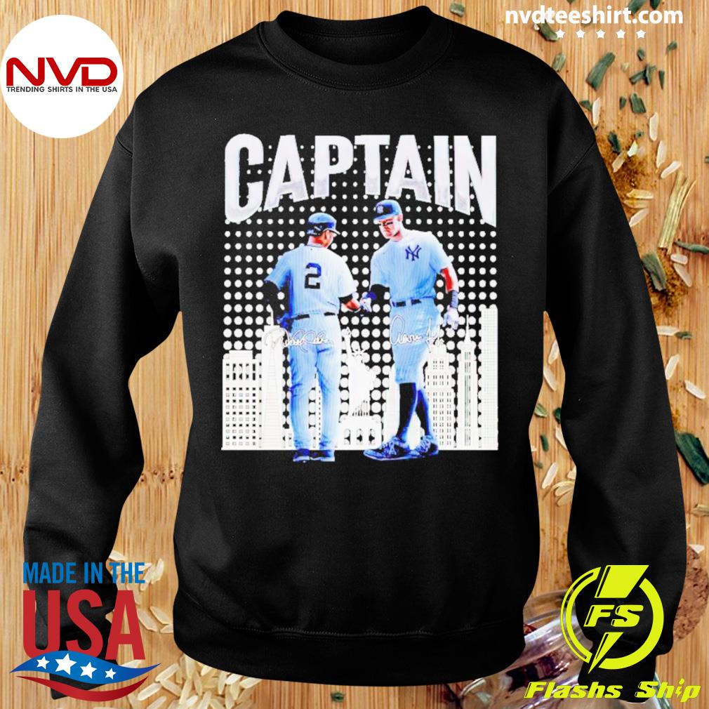 New York Yankees Derek Jeter And Aaron Judge Captain Signatures Shirt -  NVDTeeshirt