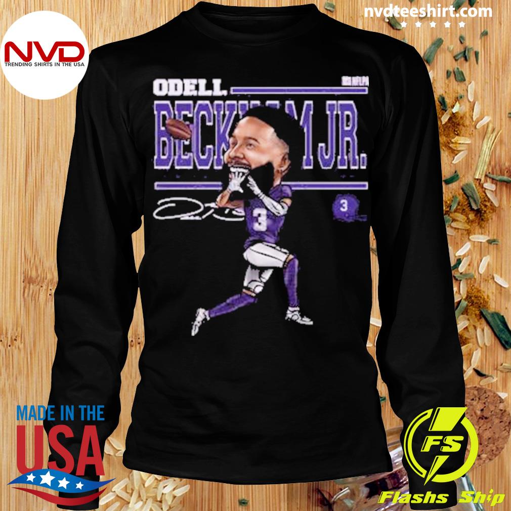 Odell Beckham Jr. Baltimore Cartoon signature shirt, hoodie, sweater, long  sleeve and tank top