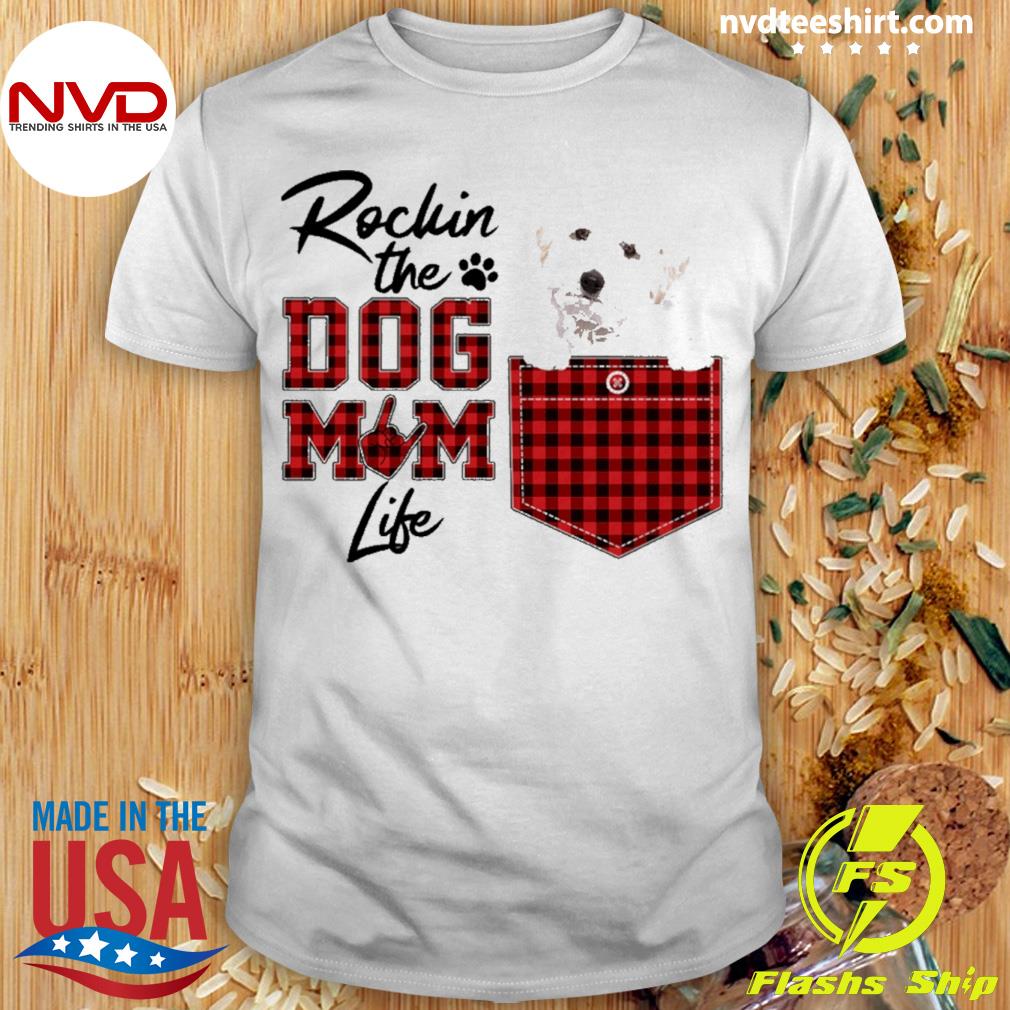 Rockin' The Dog Mom Life White Maltipoo Shirt