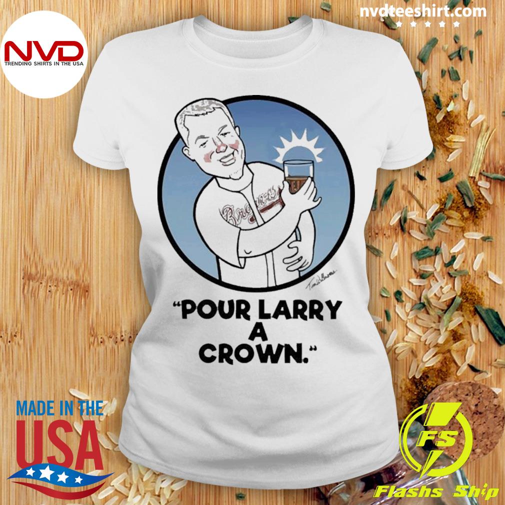 Chipper Jones Pour Larry A Crown T-Shirt