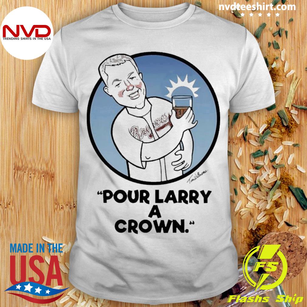 Chipper Jones Pour Larry A Crown T-Shirt