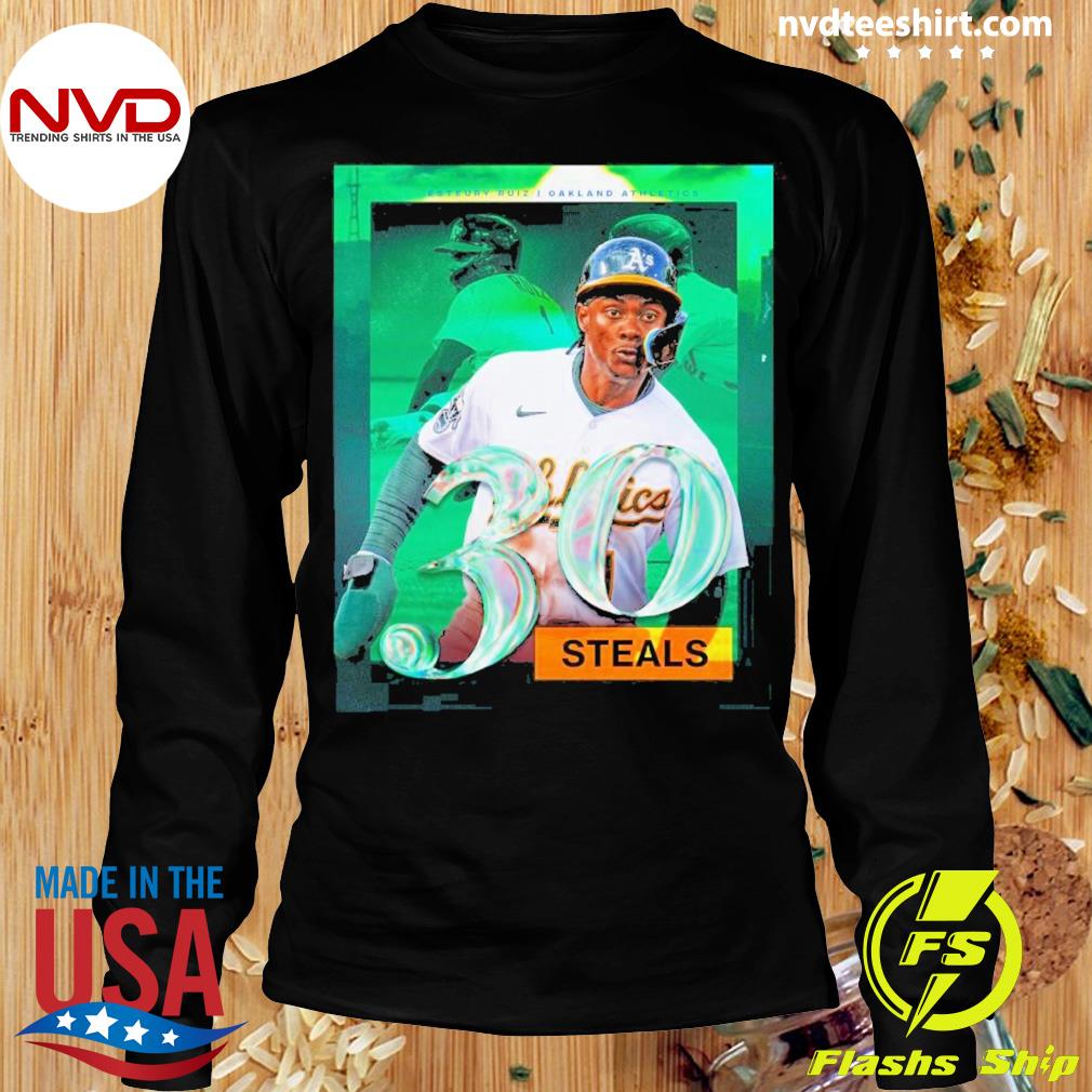 Esteury Ruiz Oakland Athletics 30 Steals Shirt in 2023