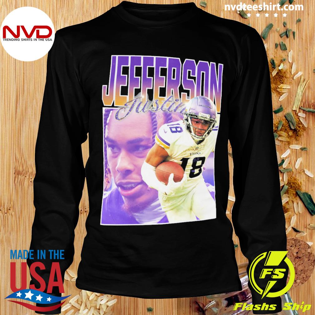 Justin Jefferson Football Merch Shirt Minnesota Vintage 90S