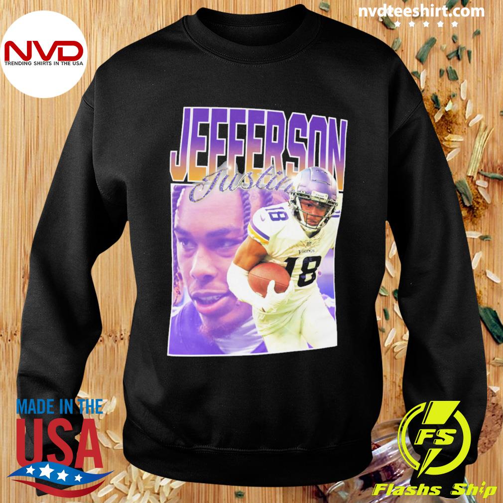 Justin Jefferson Shirt Minnesota Football Graphic Tee -   in 2023