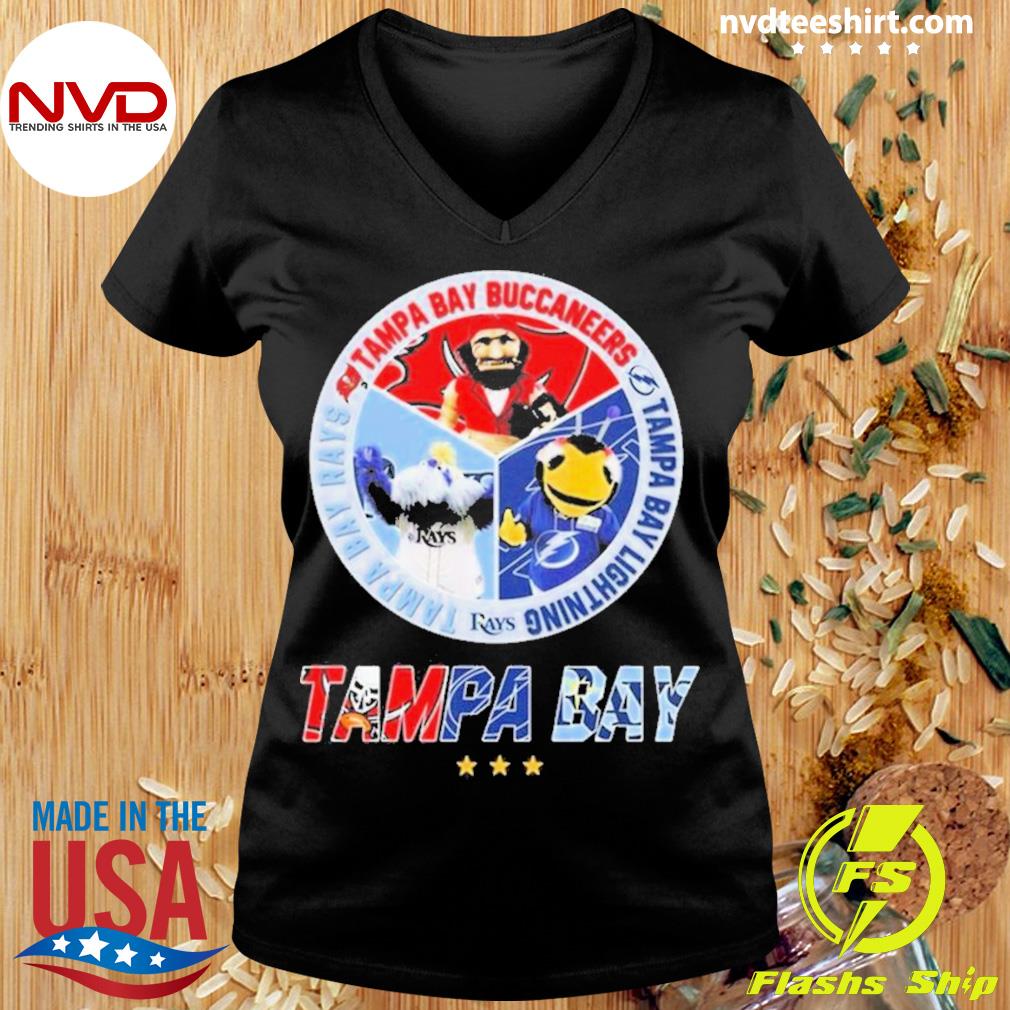 Tampa Bay Buccaneers Tampa Bay Rays Tampa Bay Lightning Mascot 2023 Shirt