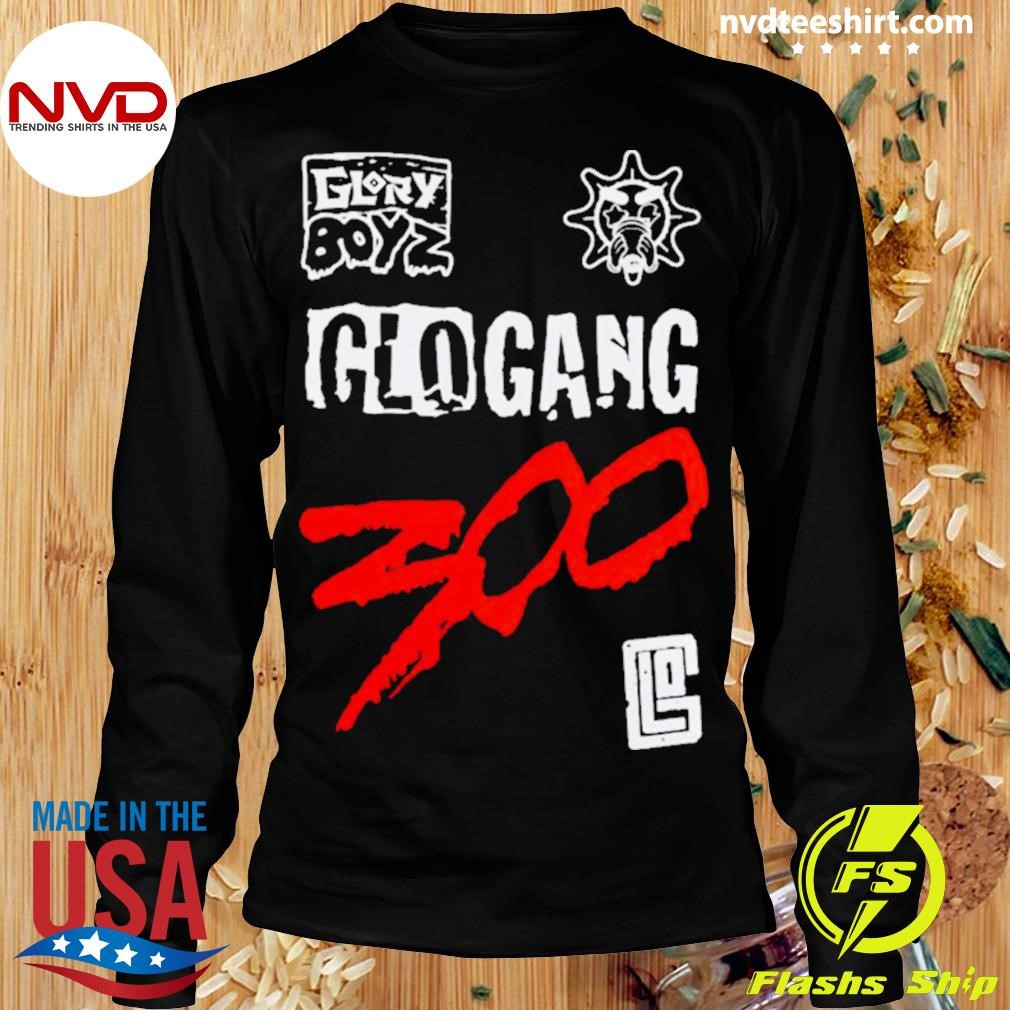 GLO GANGグロギャング★Glory Boyz ブラックTシャツ 関送込 Glo Gang X Glory Boyz Collab 2 Shirt - NVDTeeshirt