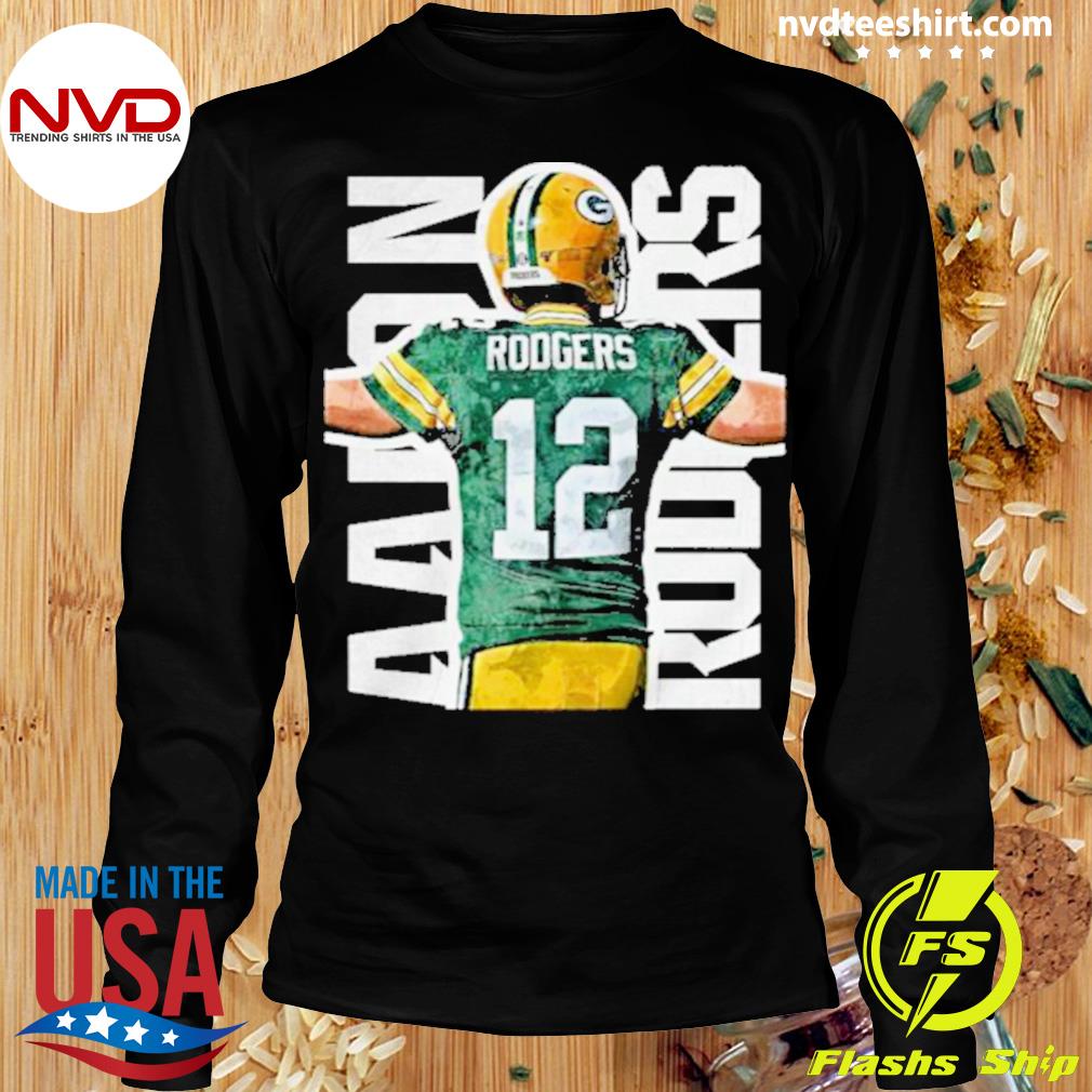 Aaron Rodgers Green Bay Watercolor Art Shirt