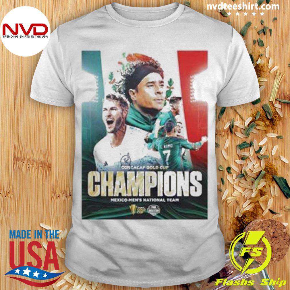 Concacaf Gold Cup Champions Mexico Men s National3 Shirt NVDTeeshirt