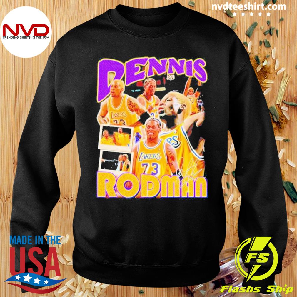 Dennis Rodman Lakers Signature Shirt - High-Quality Printed Brand