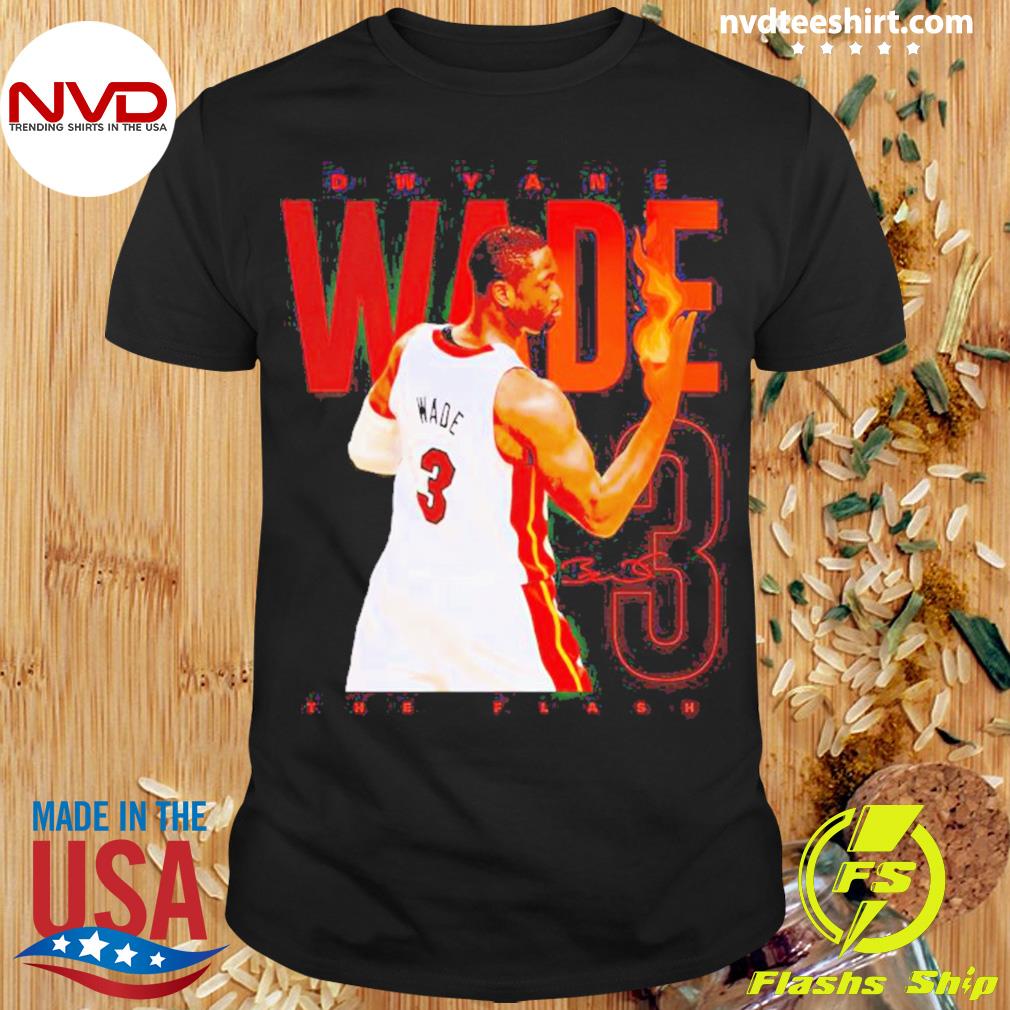 Dwyane Wade Fire Signature The Flash Miami Heat T-Shirt, hoodie