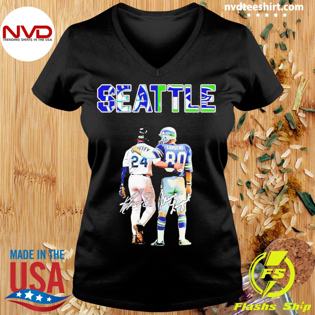 Seattle Mariners Seattle Seahawks Ken Griffey Jr and Steve Largent  Signatures shirt, hoodie, sweater, long sleeve and tank top