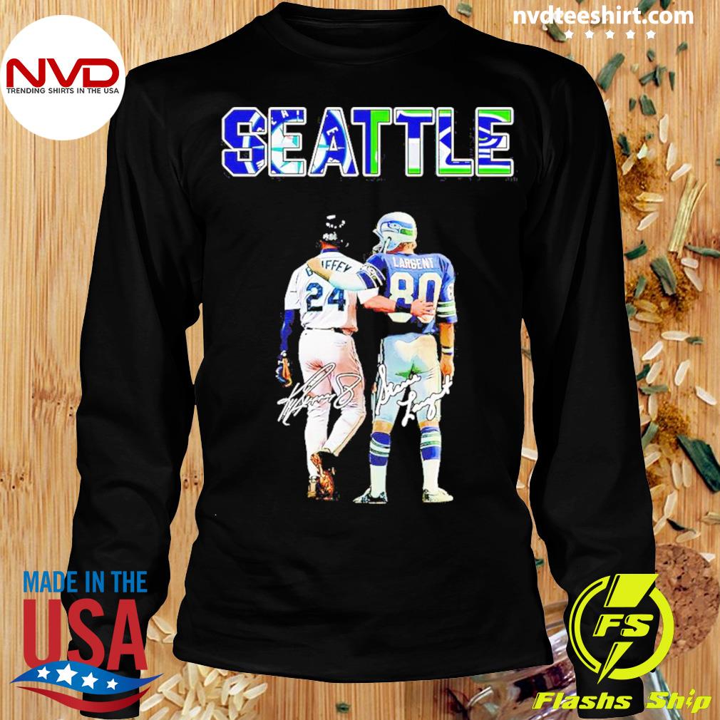 Seattle Ken Griffey Jr And Steve Largent Signatures Shirt, hoodie, sweater,  long sleeve and tank top