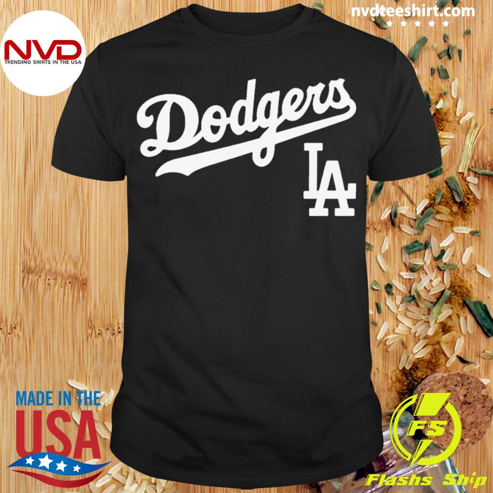 Los Angeles Dodgers Fanatics Branded Team Lockup T-Shirt - Black