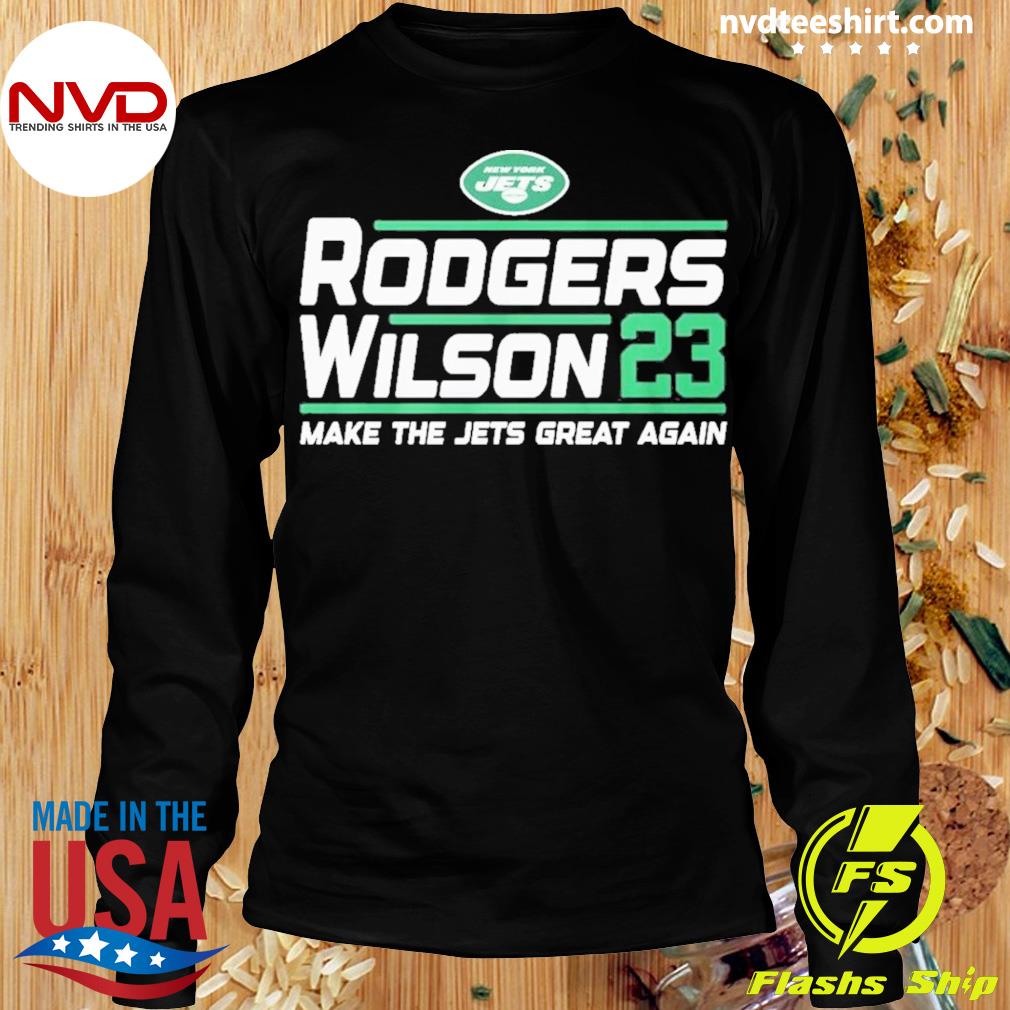 New York Jets Aaron Rodgers Zach Wilson 2023 Make The Jets Great Again Shirt  - Shibtee Clothing