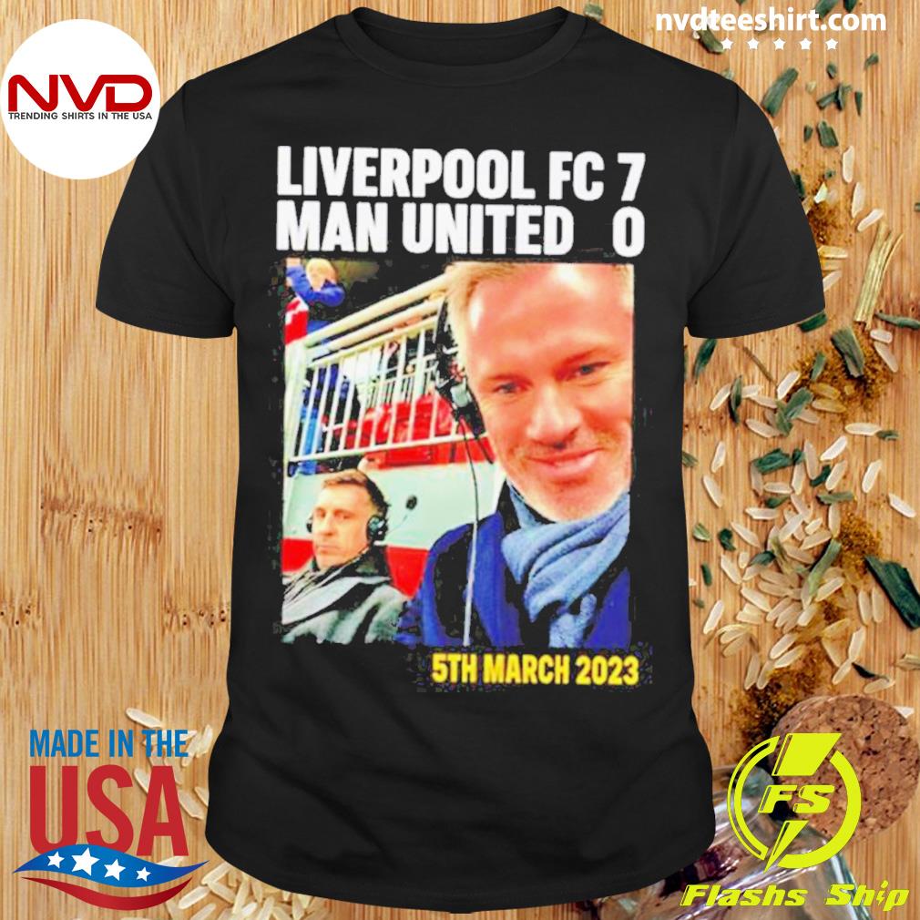 Official Liverpool Fc 7 Man United 0 T-shirt Ladies Tee