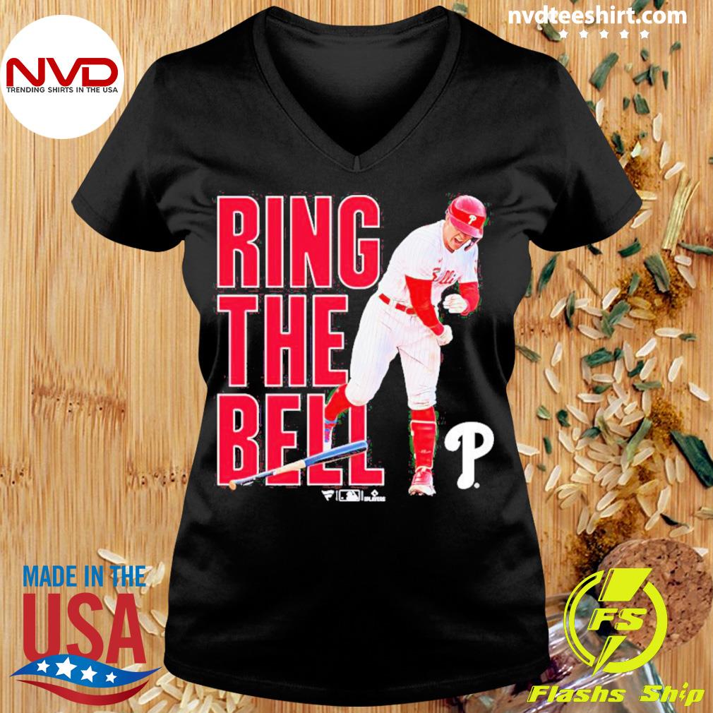 Official Rhys Hoskins Philadelphia Phillies Ring The Bell T-Shirt