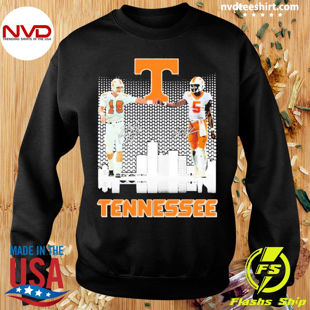 Tennessee Volunteers Peyton Manning and Hendon Hooker signatures 2023 shirt,  hoodie, sweater, long sleeve and tank top