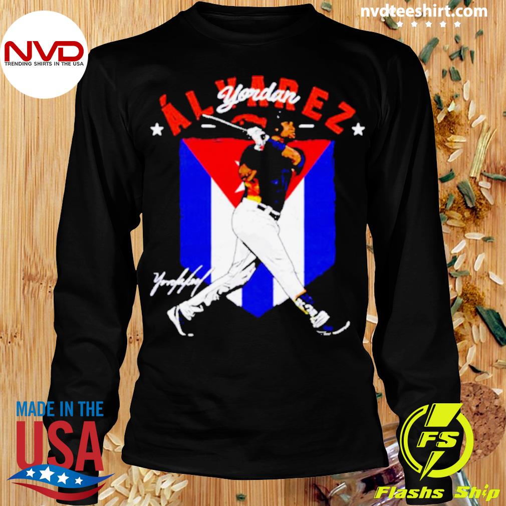 Yordan alvarez houston country flag signature shirt, hoodie