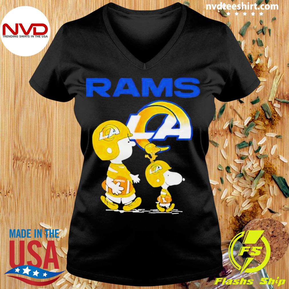 Snoopy And Woodstock Los Angeles Rams T Shirt - Trend T Shirt Store Online