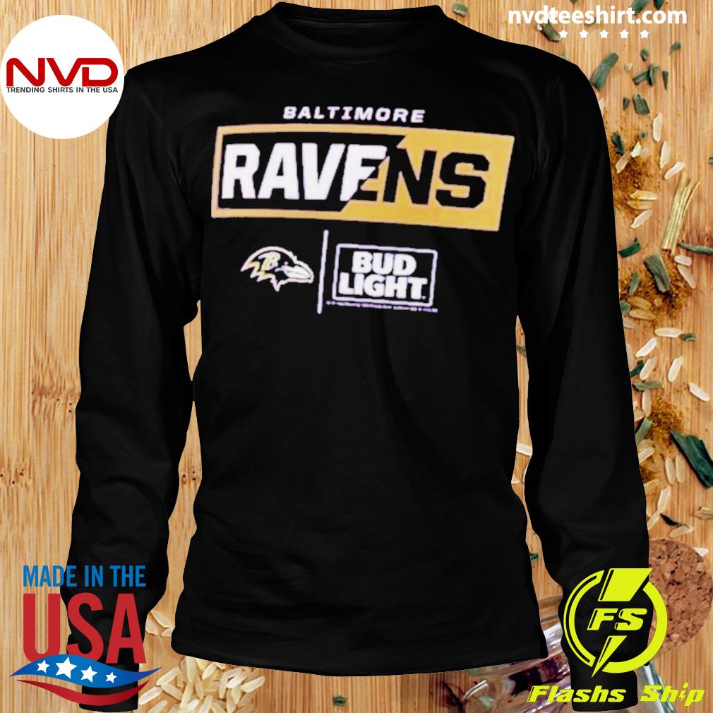 Baltimore ravens fanatics branded NFL x bud light T-shirts, hoodie,  sweater, long sleeve and tank top