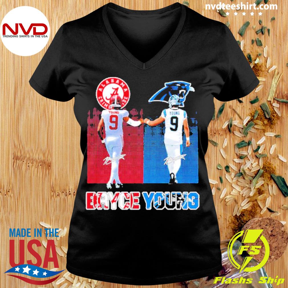 Bryce Young Alabama Crimson Tide And Carolina Panthers Shirt