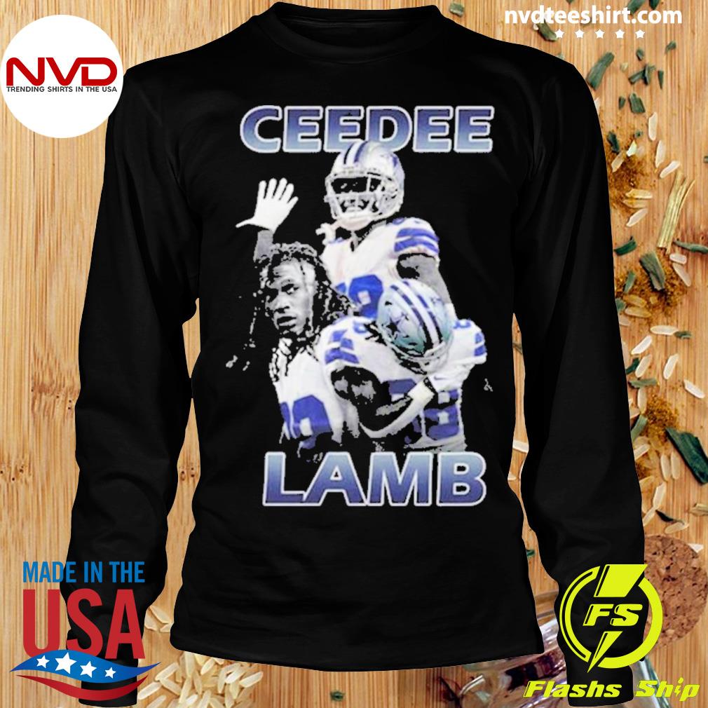 CeeDee Lamb Dallas Cowboys Youth by Name & Number Logo Long Sleeve