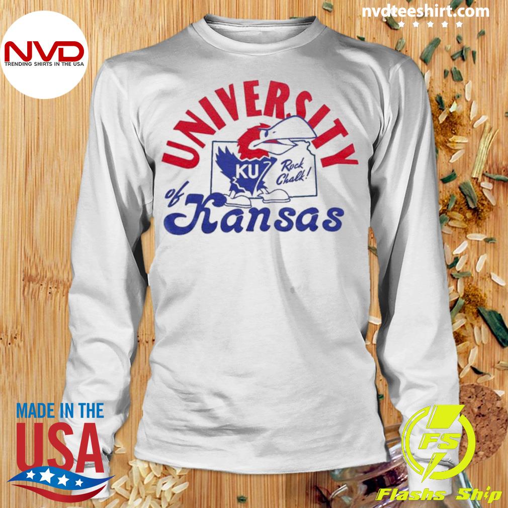 Charlie Hustle University Of Kansas Outline Shirt, hoodie, sweater, long  sleeve and tank top