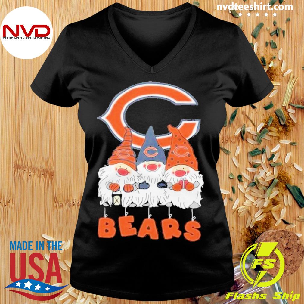 Gnomies Chicago Bears Christmas T-Shirt - TeeNavi