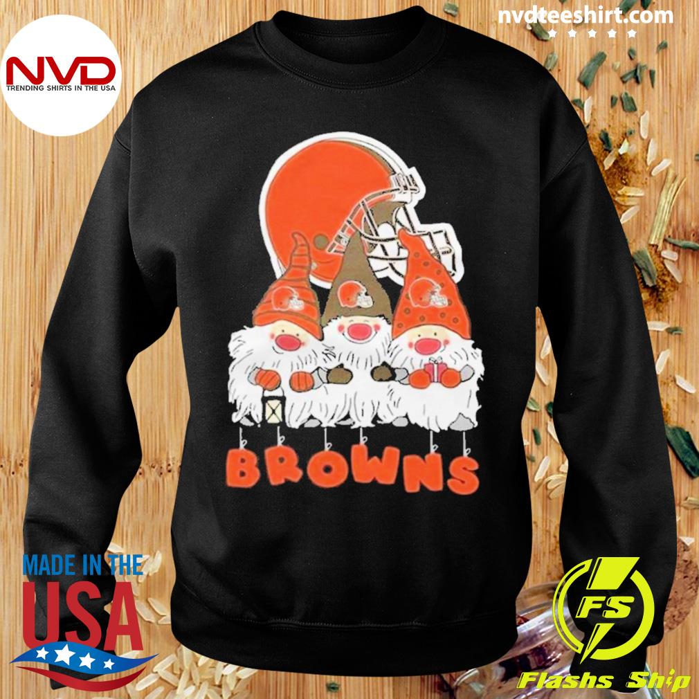 Cleveland Browns Christmas Gnomes Christmas Polo Shirt Model