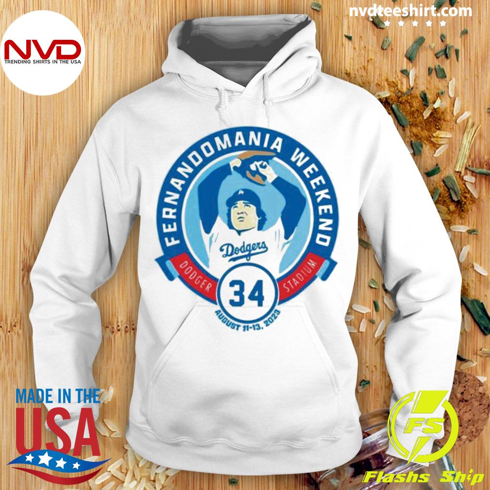 Official Number 34 Fernandomania Los Angeles Dodgers Fernando Valenzuela  Shirt, hoodie, sweater, long sleeve and tank top