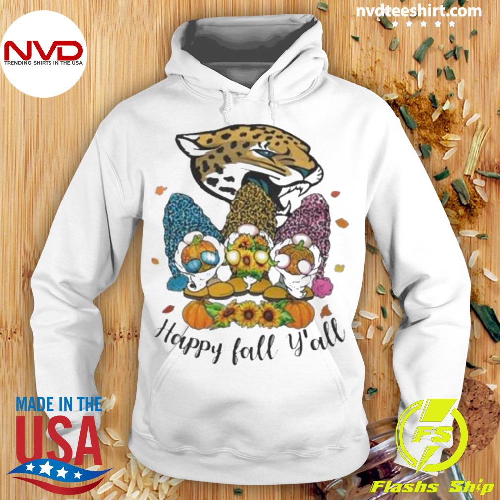 Gnomes Happy Fall Y'all Jacksonville Jaguars Shirt