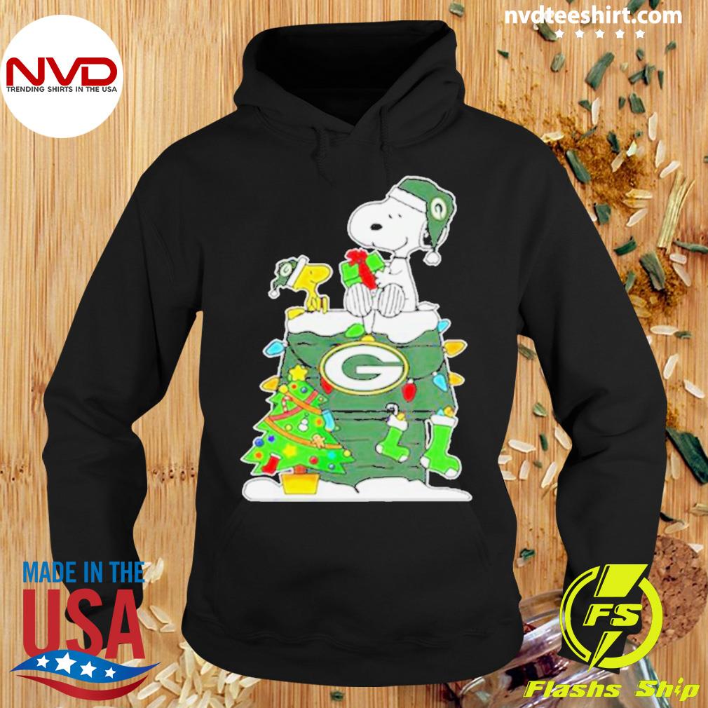 Green Bay Packers Christmas Snoopy Shirt NVDTeeshirt