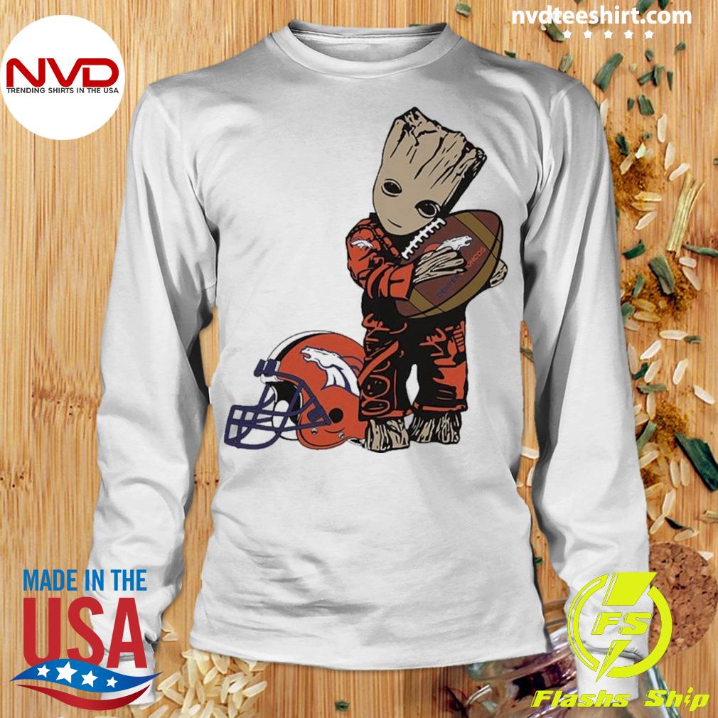 Youth Navy Denver Broncos Helmet T-Shirt