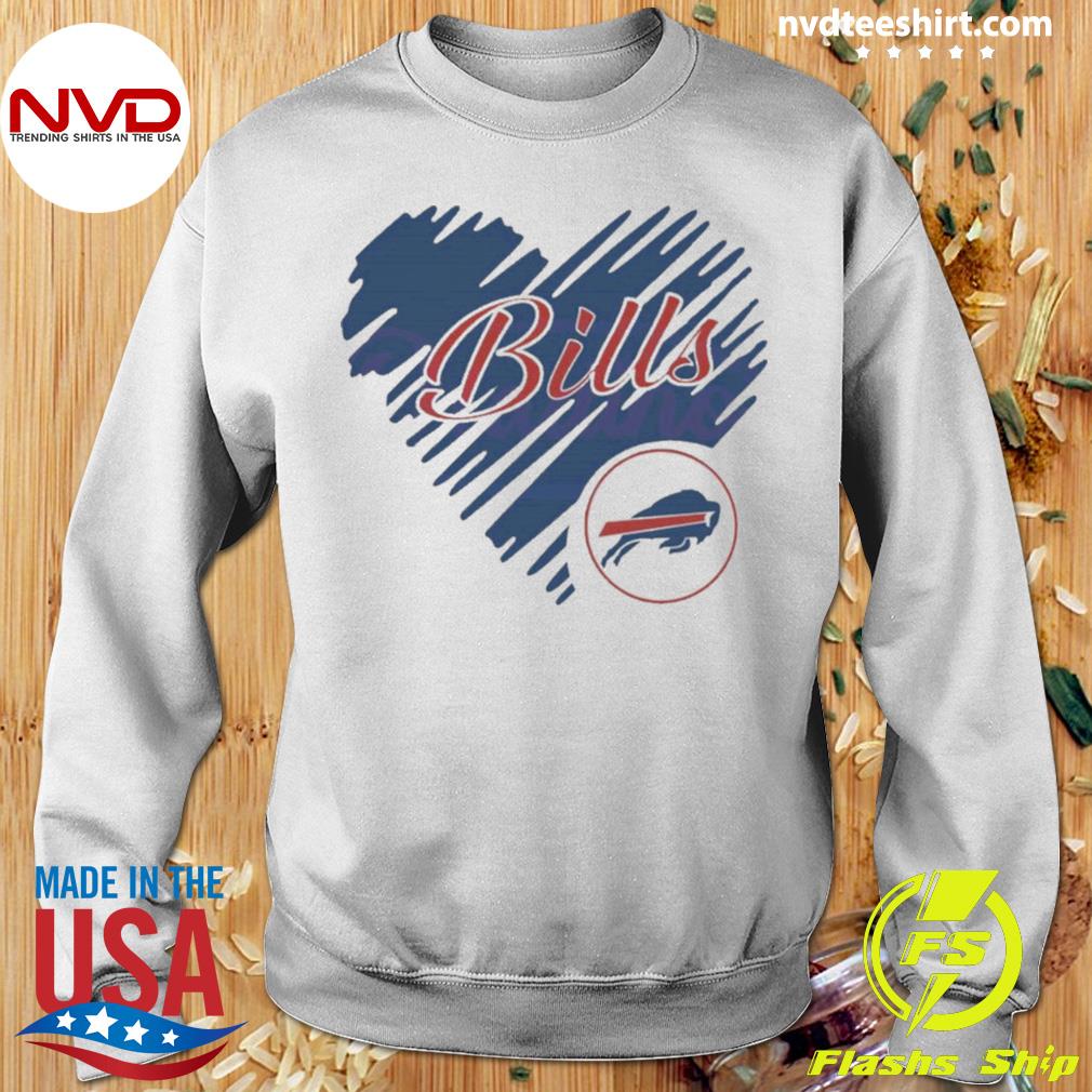 Heart Buffalo Bills NFL team logo shirt, hoodie, sweater and long sleeve