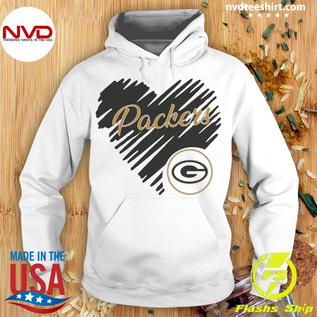 Heart Green Bay Packers NFL Logo shirt, hoodie, sweater, long