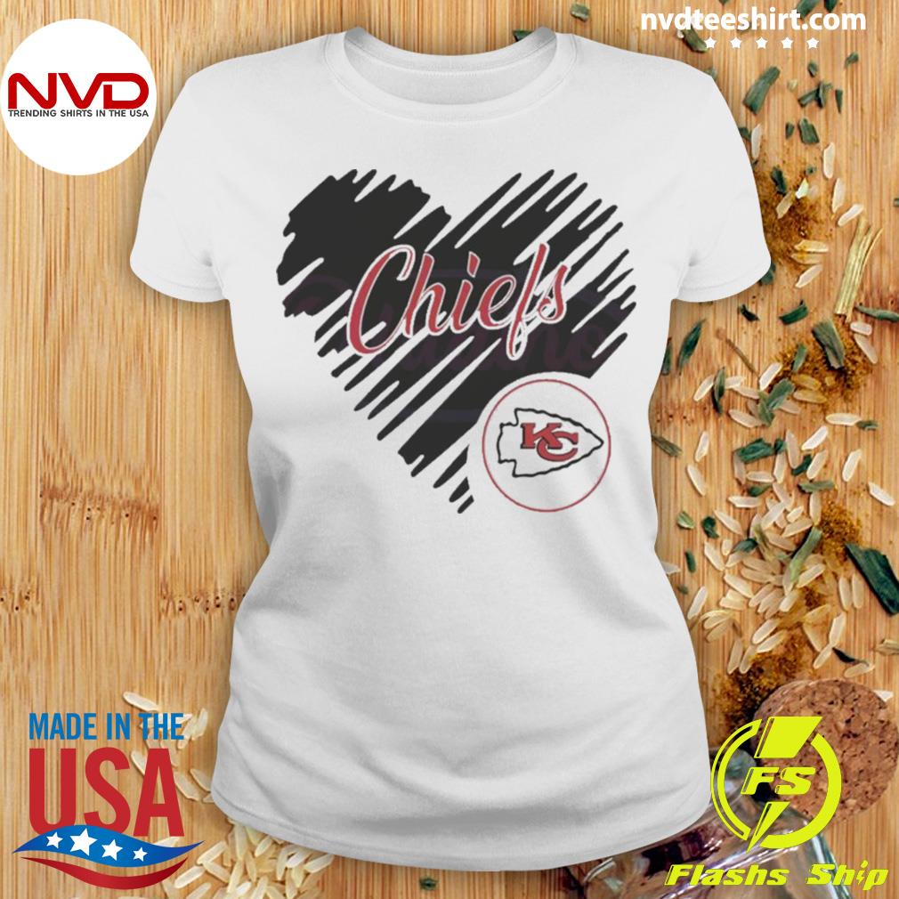 Heart Kansas City Chiefs NFL Football shirt - Limotees