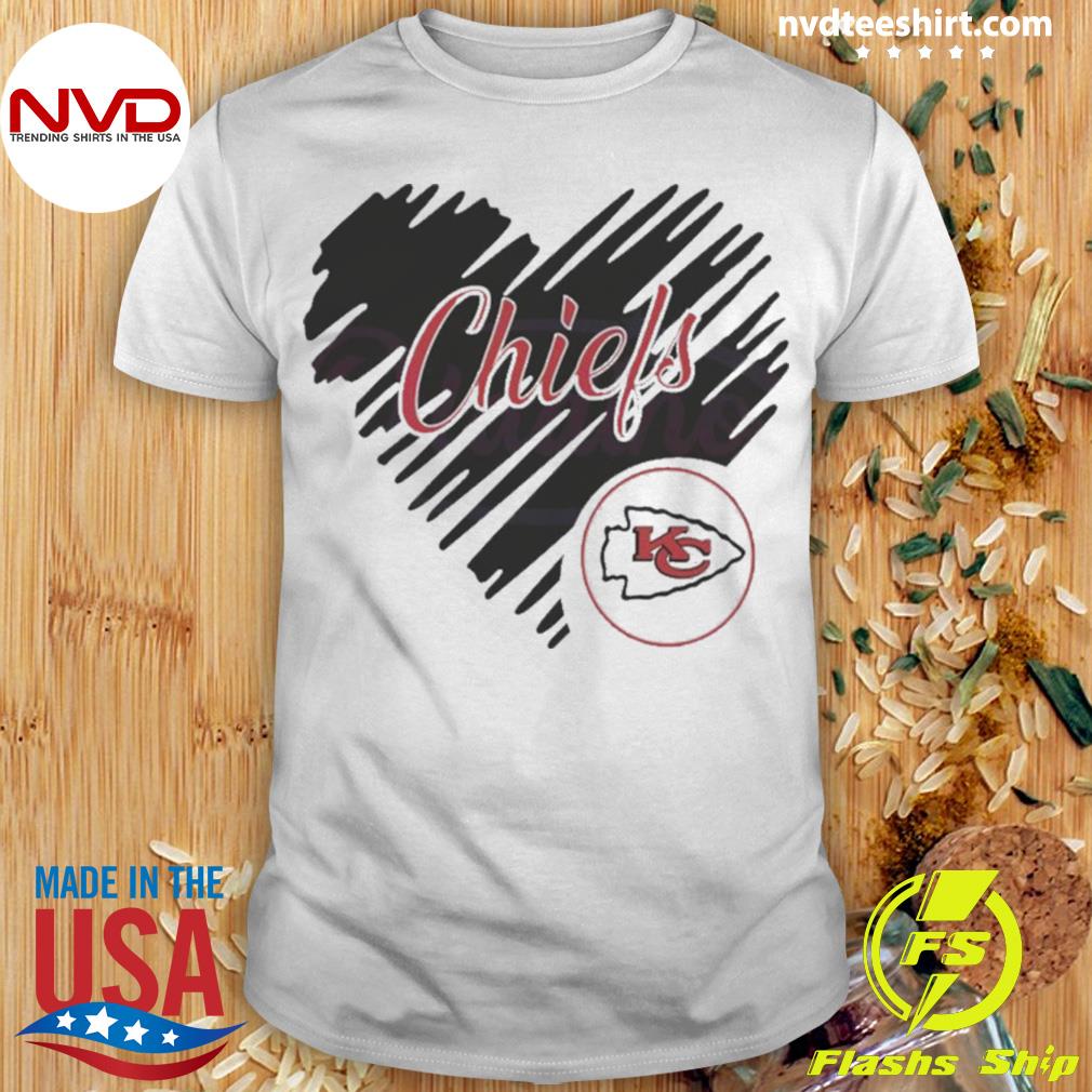 Heart Kansas City Chiefs Nfl Logo Shirt - Peanutstee