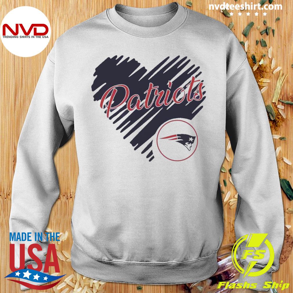 Heart New England Patriots NFL Team Logo shirt, hoodie, longsleeve,  sweatshirt, v-neck tee