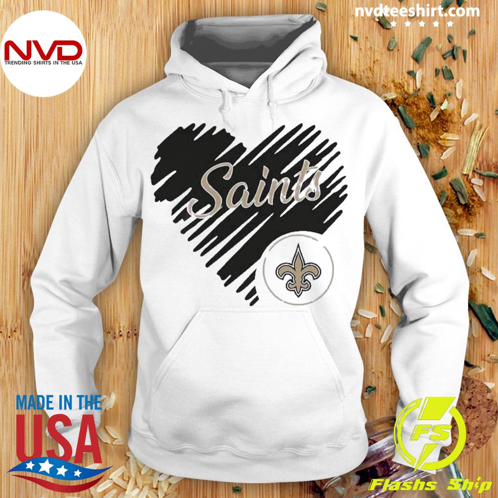 Heart New Orleans Saints NFL Team Logo shirt, hoodie, sweater, long sleeve  and tank top