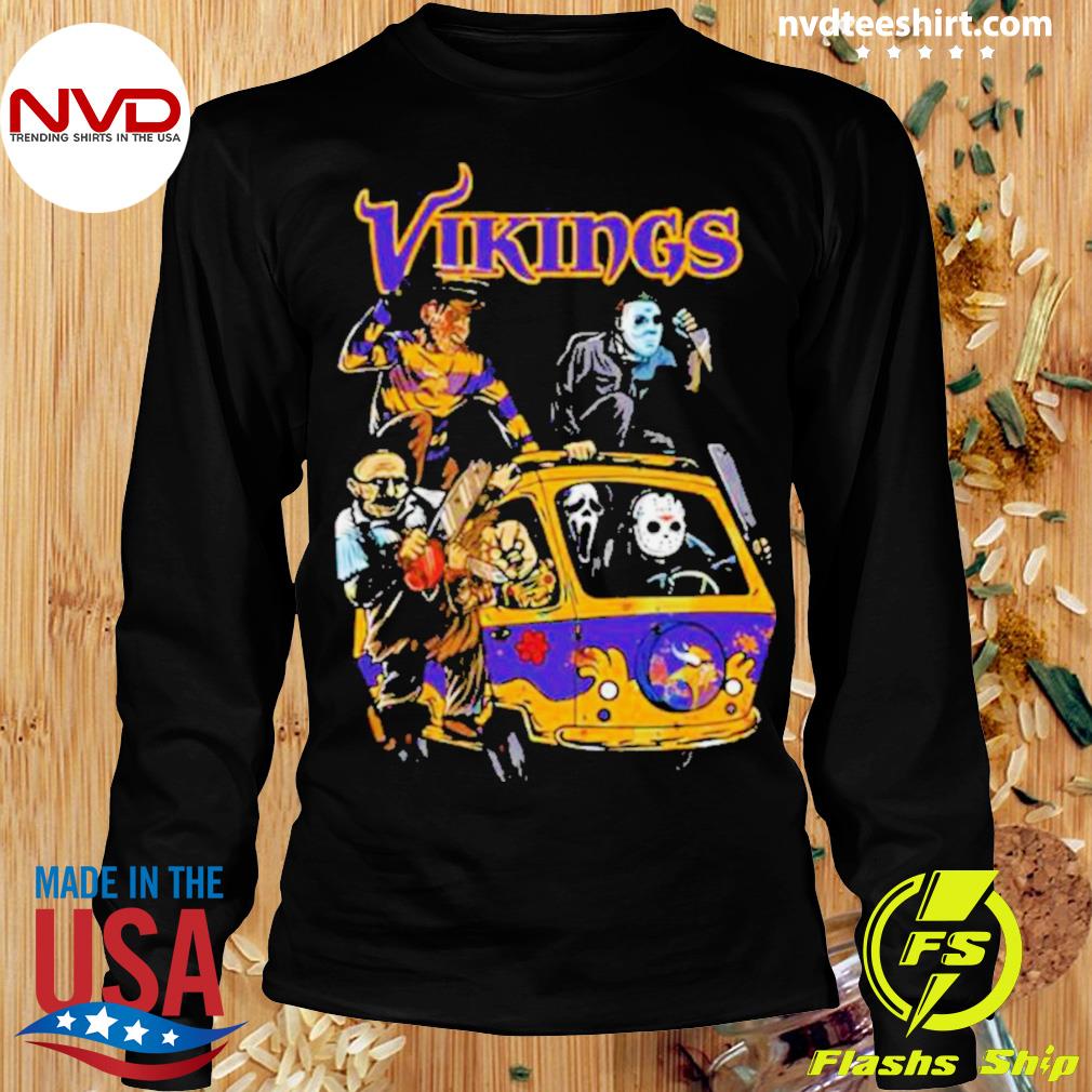 Minnesota Vikings NFL Horror Movies Character Hawaiian Shirt And Shorts  Halloween Gifts - Freedomdesign