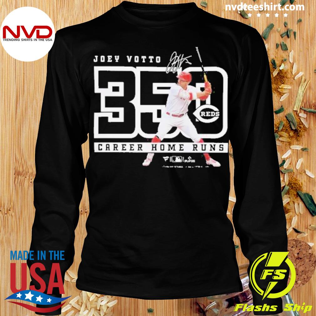 Joey Votto Cincinnati Reds 350 Careerr Home Runs signature shirt