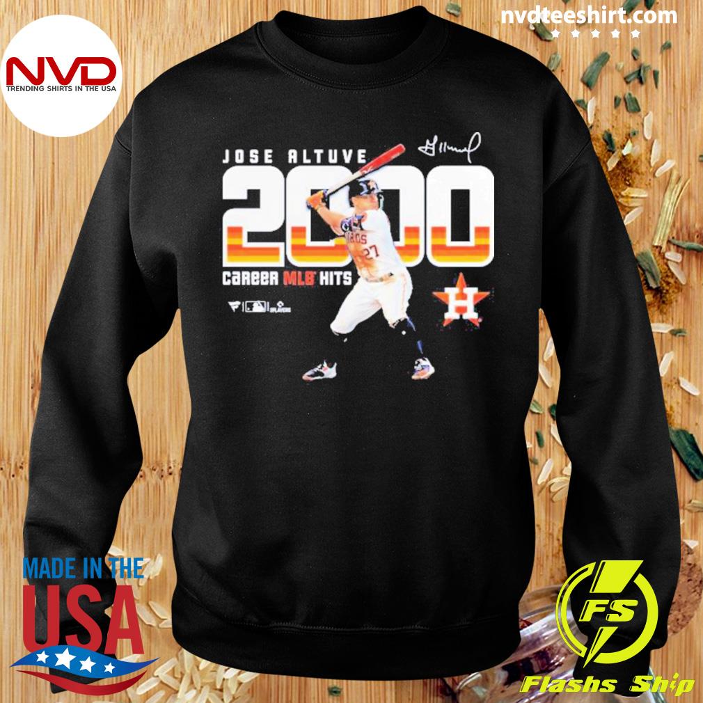 Jose Altuve Houston Astros 2000 Career Hits Shirt, hoodie